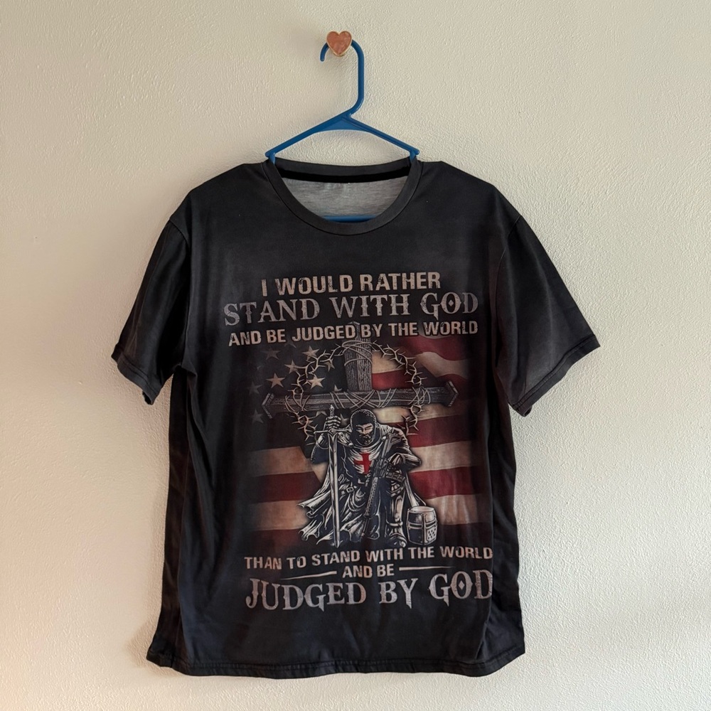 T-Shirt with Stand With God Graphic